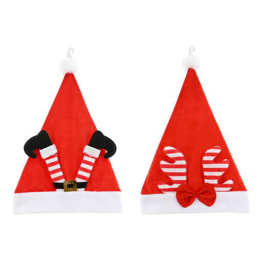 Santa Hat Adults Front Deco Assorted