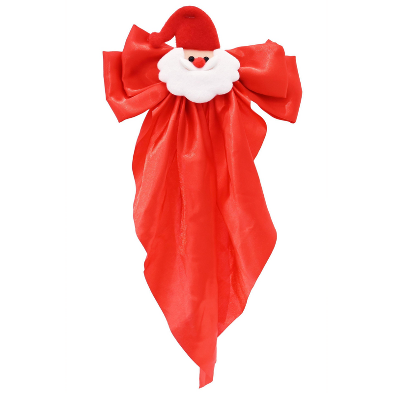 Santa scarf Christmas hair clip