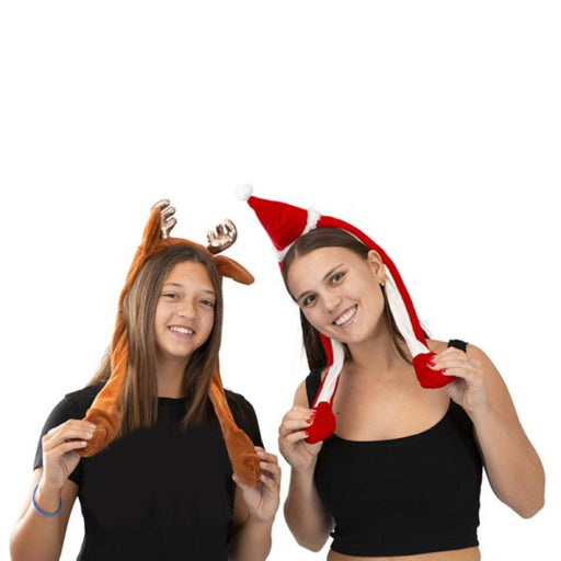 Squeeze & Wiggle Reindeer/Santa Headband