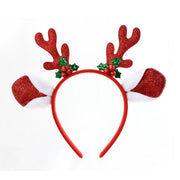Headband Big Ears Holly Bells Assorted 3