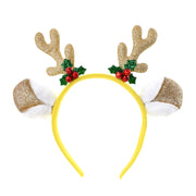 Headband Big Ears Holly Bells Assorted 4