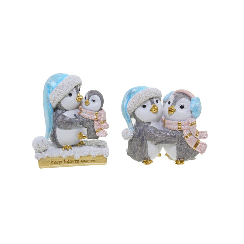 Ronis Pink/Blue Penguin Decs 2 Assorted