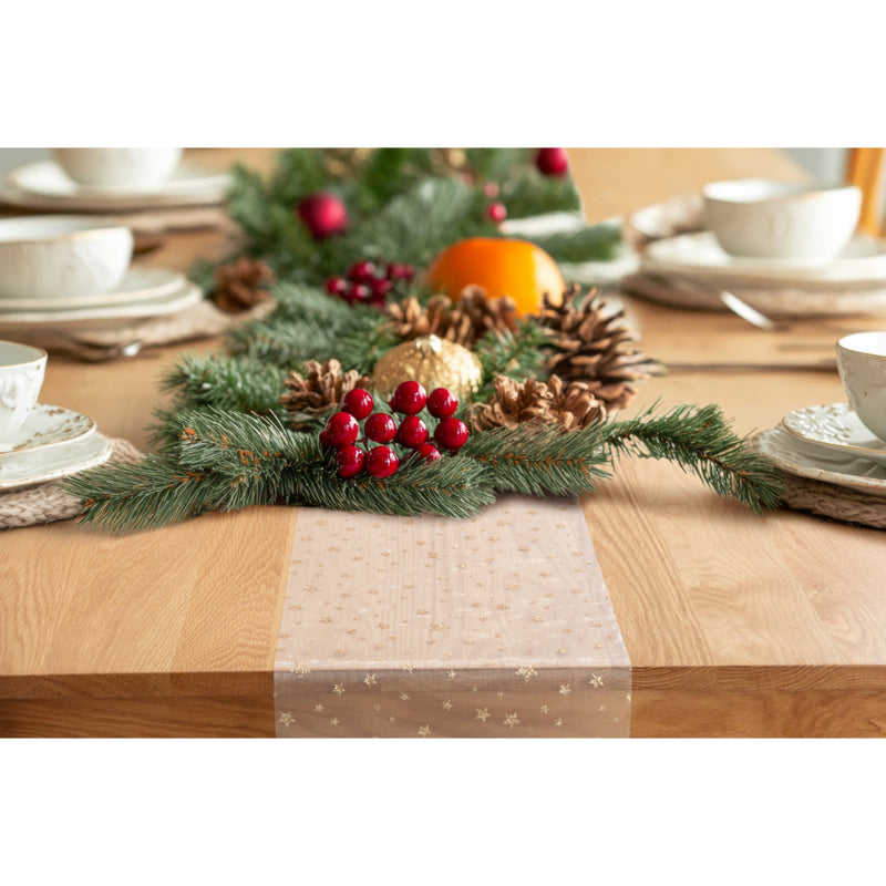 Runner Organza Stars Roll 3m Assorted 6