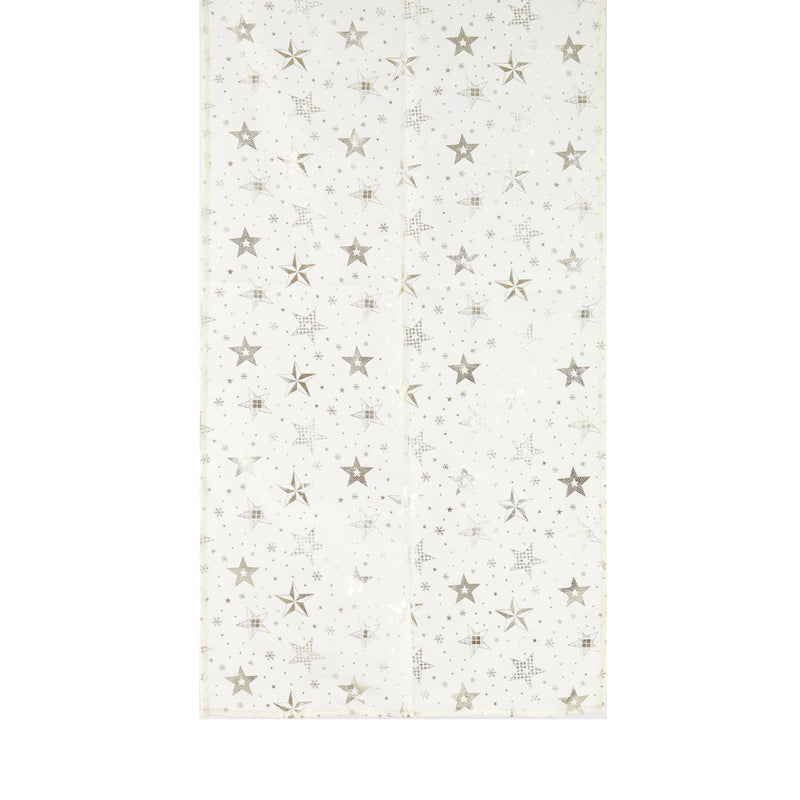 Runner Woven Foil Stars 180cm Assorted 3