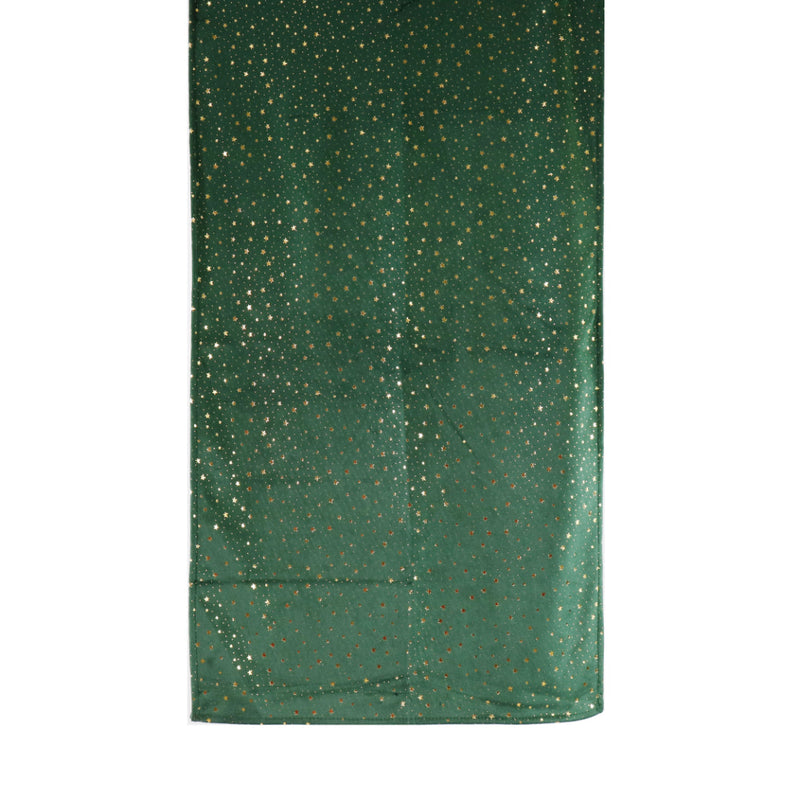 Runner Velveteen Foil Stars 180cm Assorted 3