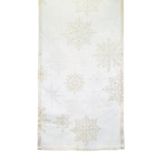Runner White Woven Snowflake 180cm Assorted 3