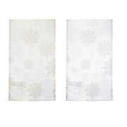 Runner White Woven Snowflake 180cm Assorted