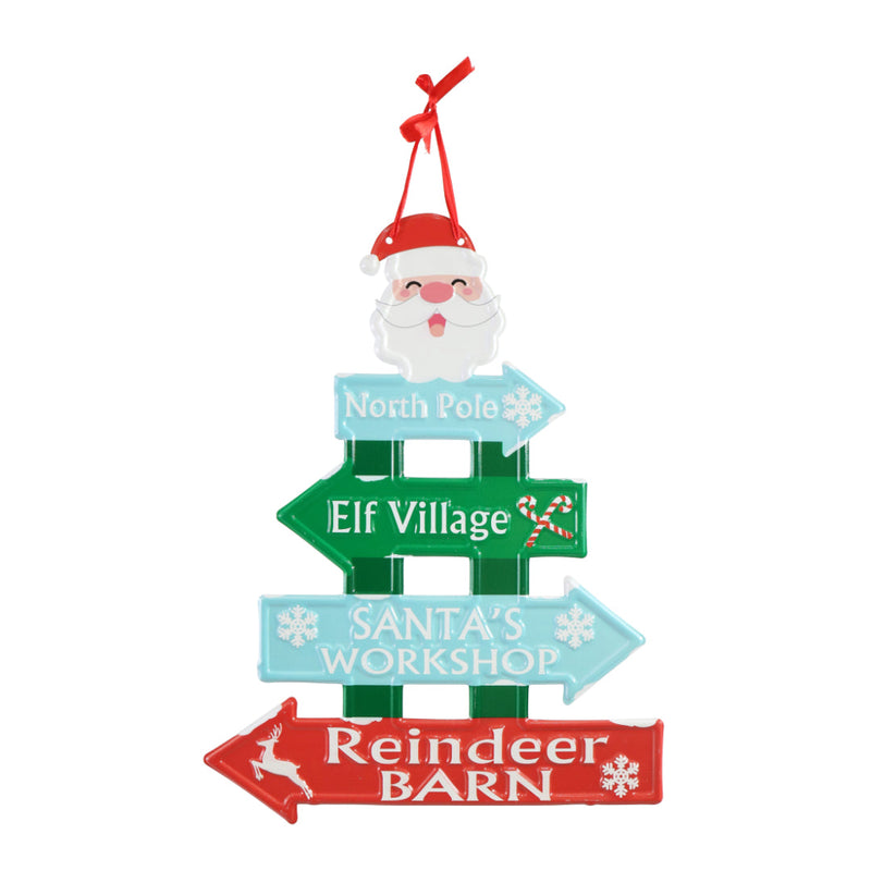 Hanging Metal Directional Sign