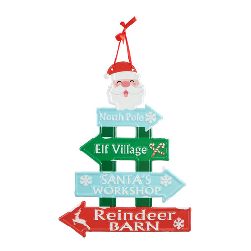 Hanging Metal Directional Sign