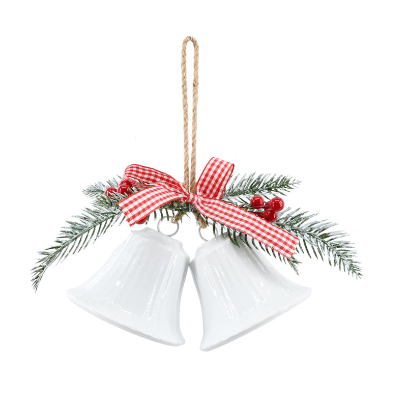 Twin Bells Hanger Gingham Bow Assorted 2