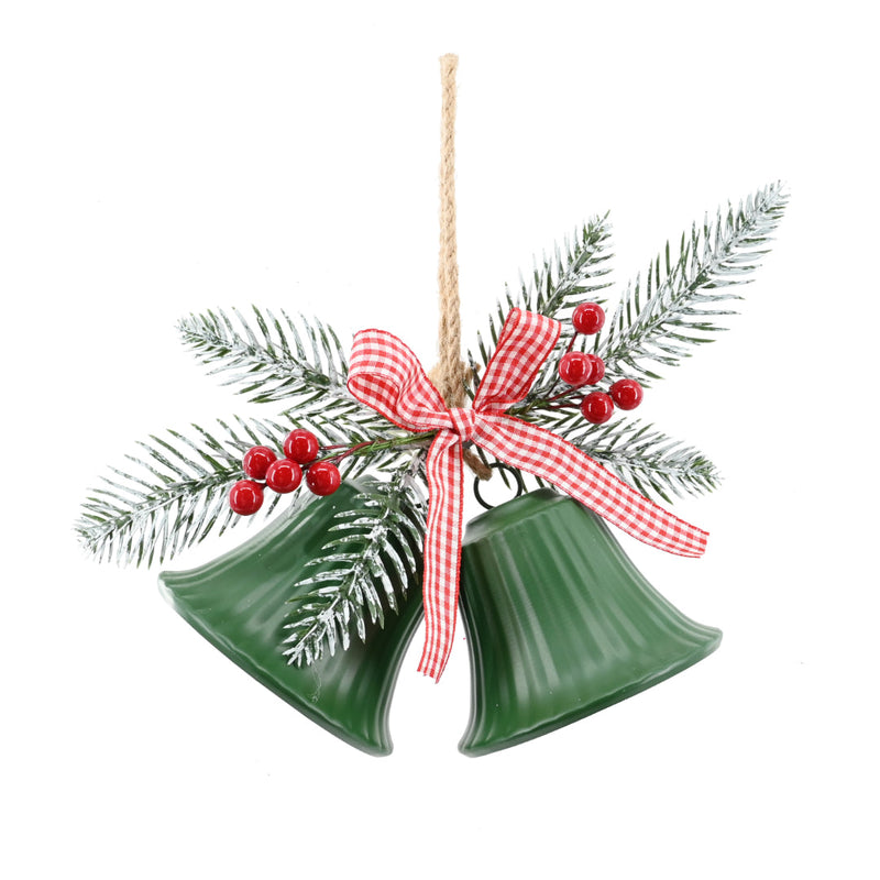 Twin Bells Hanger Gingham Bow Assorted 4