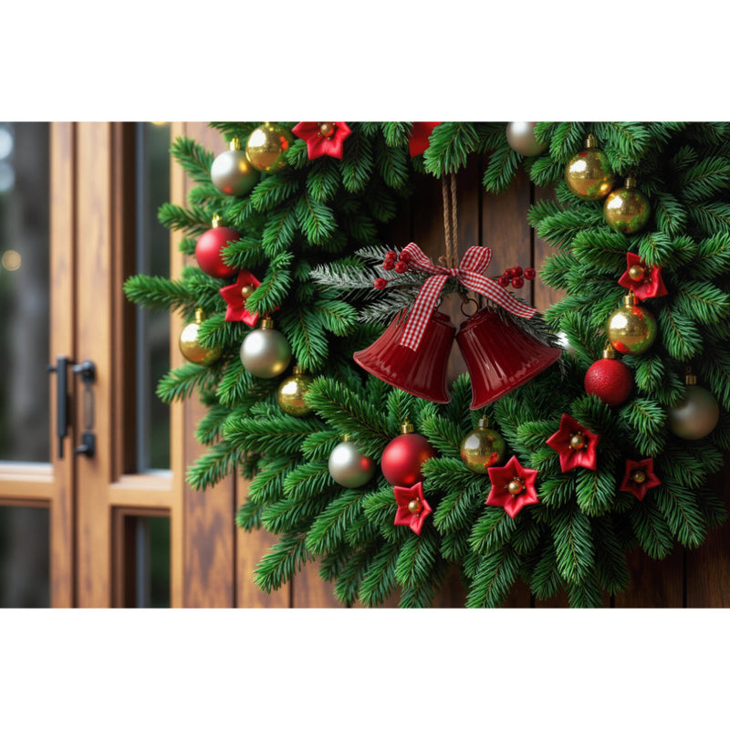 Twin Bells Hanger Gingham Bow Assorted 5