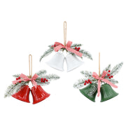 Twin Bells Hanger Gingham Bow Assorted