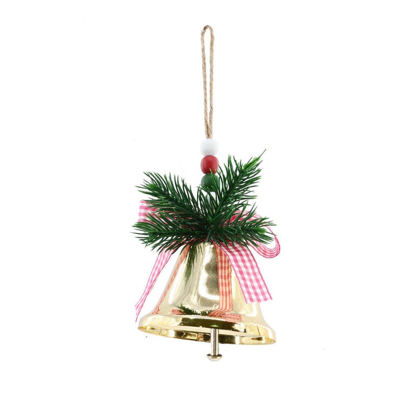 Bell Shiny Hanging Deco 20cm Assorted 2