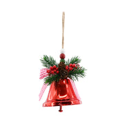 Bell Shiny Hanging Deco 20cm Assorted 3