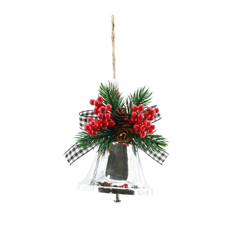 Bell Shiny Hanging Deco 20cm Assorted 5