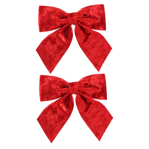 Bow Crushed Red Velvet 2pk