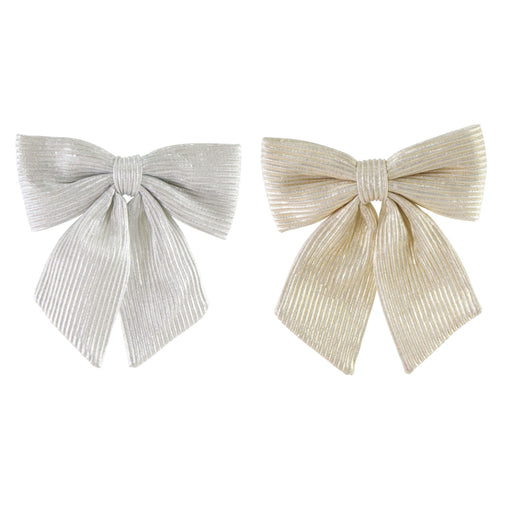 Bow Pleated Metallic Assorted
