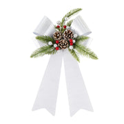 Bow Metallic Pinecone Assorted 2