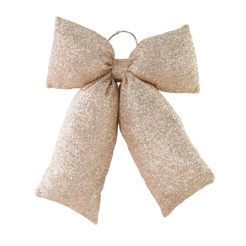 Hanging Bow Puffy Tinsel Assorted 3