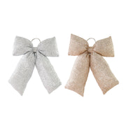 Hanging Bow Puffy Tinsel Assorted