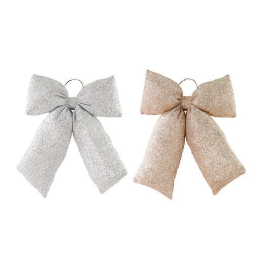 Hanging Bow Puffy Tinsel Assorted