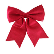 Bow Red Velveteen Assorted 3