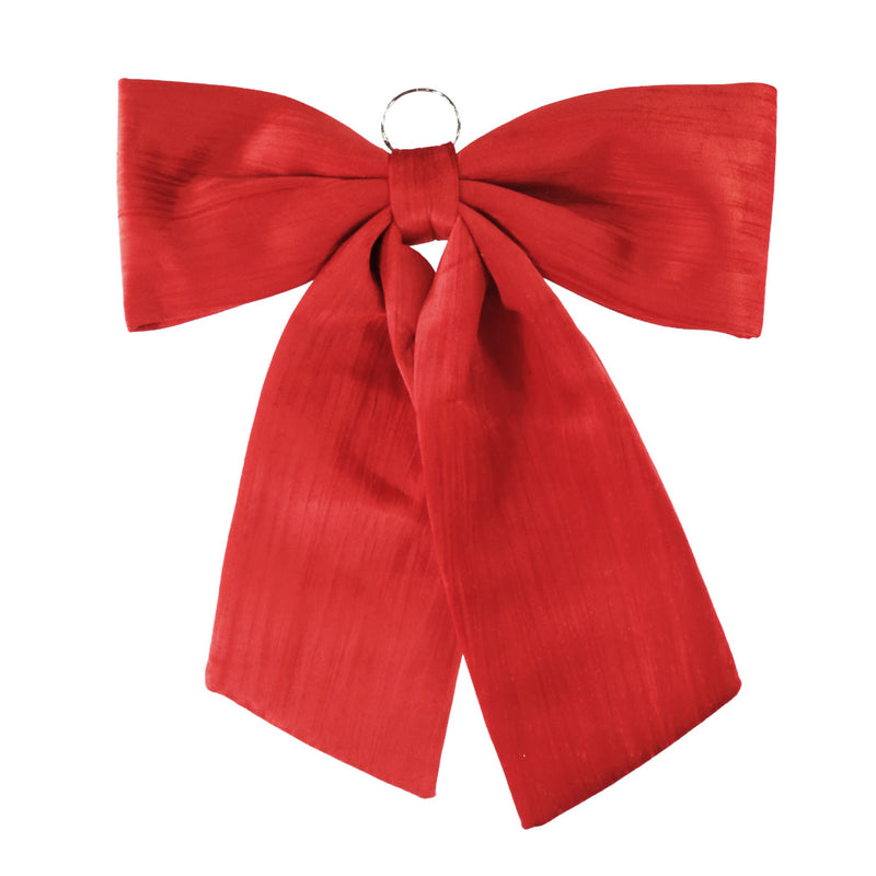 Jumbo Door Bow Red Velveteen 