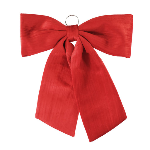 Jumbo Door Bow Red Velveteen 