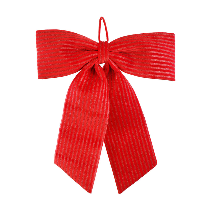 Hanging Bow Red Striped XL