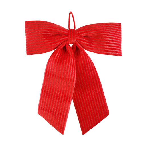 Hanging Bow Red Striped XL