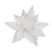 Powderpuff Poinsettia Clip Assorted 2