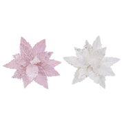 Powderpuff Poinsettia Clip Assorted