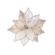 Iridescent Sequins Poinsettia Clip 2