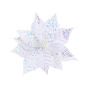 Iridescent Sequins Poinsettia Clip 3