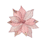Iridescent Sequins Poinsettia Clip 4