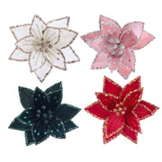 Deluxe Jewel Poinsettia Clip Assorted – thumbnail