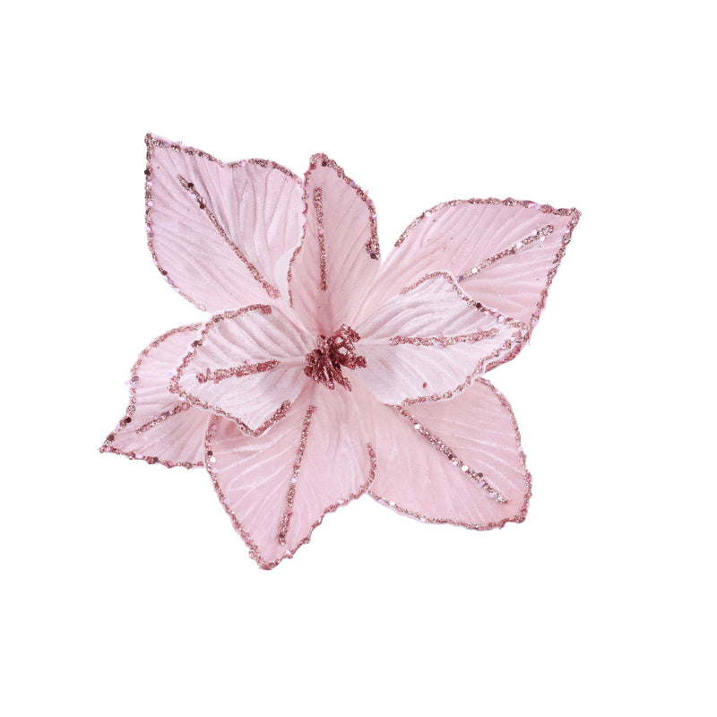 Velvet Poinsettia Stem Assorted 2