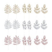 Glitter Leaf Pearl Pick 2pk 40cm Assorted – thumbnail