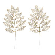 Glitter Leaf Pearl Pick 2pk 40cm Assorted 7 – thumbnail