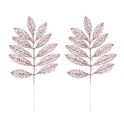 Glitter Leaf Pearl Pick 2pk 40cm Assorted 8 – thumbnail