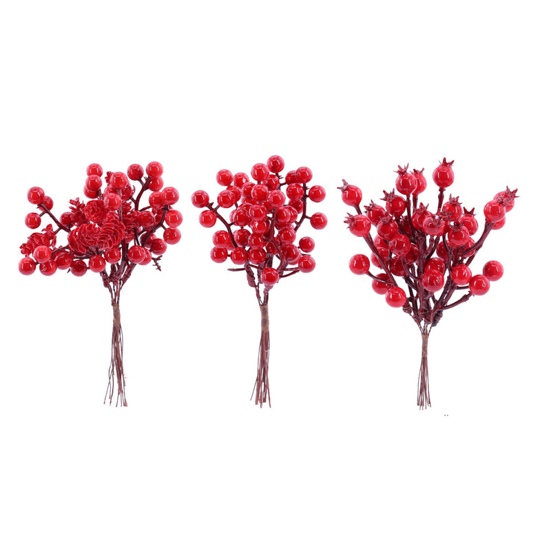 Berry Bunch 6pk Red 18cm Assorted