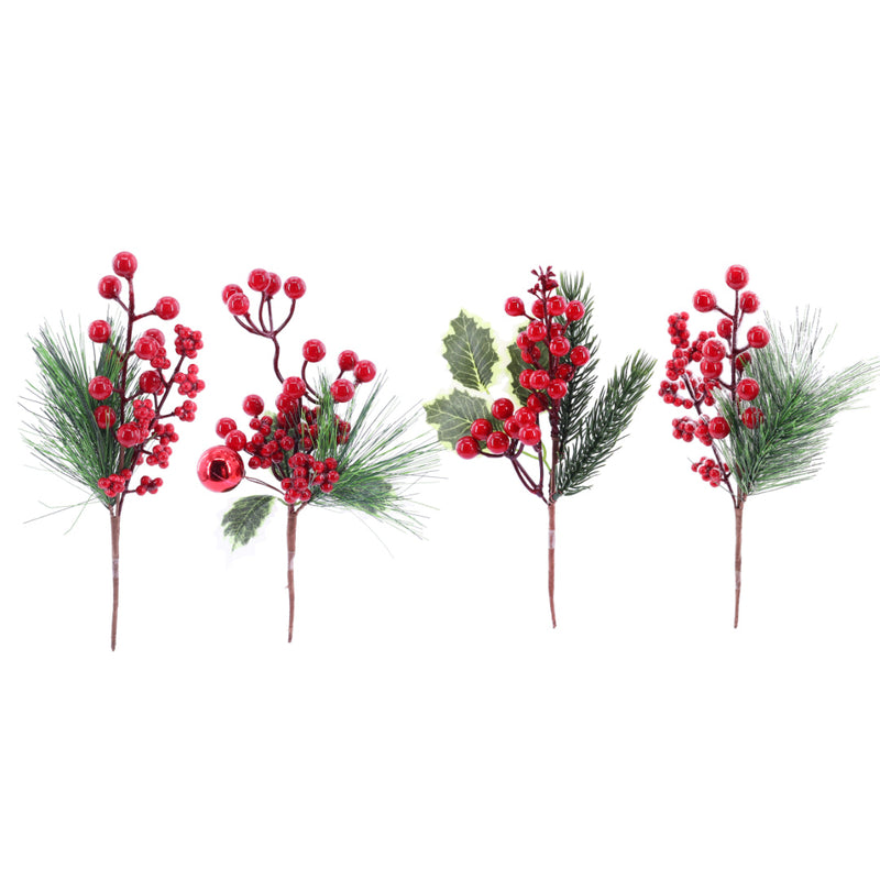 Pine Berry Pick 24cm Assorted