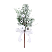 Bauble Pine Pick 31cm Assorted 2