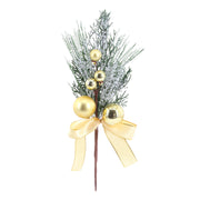 Bauble Pine Pick 31cm Assorted 4