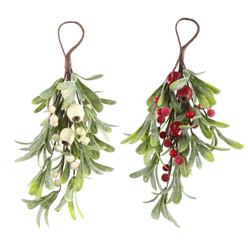 Mistletoe Berry Hanger 32cm Assorted