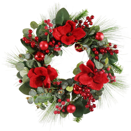 Magnolia Berry Wreath 52cm