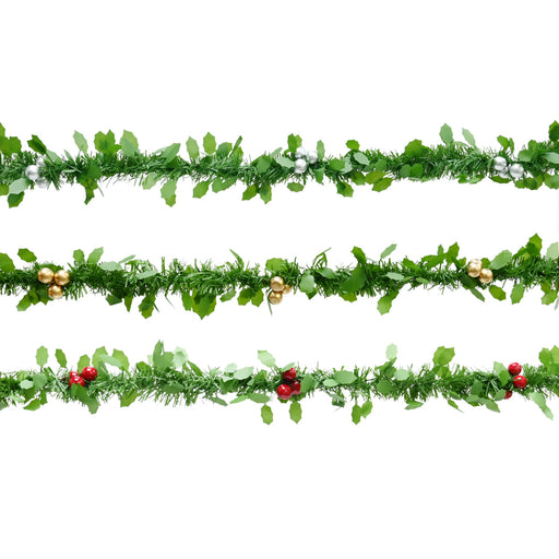 Holly Berry Garland 3m Assorted