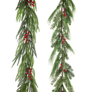 Leafy Berry Garland 180cm Assorted 