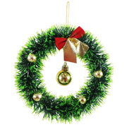 Tinsel Hanging Mini Wreath 16cm 4
